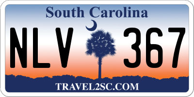 SC license plate NLV367