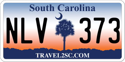 SC license plate NLV373