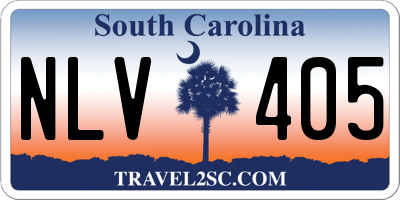 SC license plate NLV405