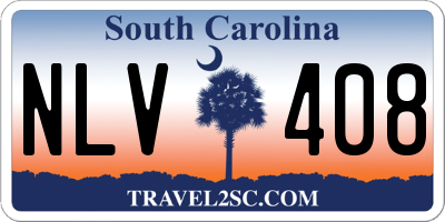 SC license plate NLV408