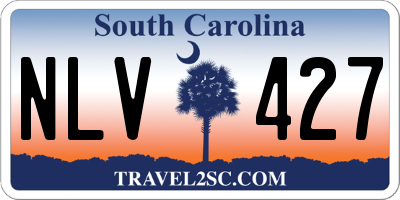 SC license plate NLV427