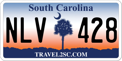 SC license plate NLV428