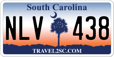 SC license plate NLV438