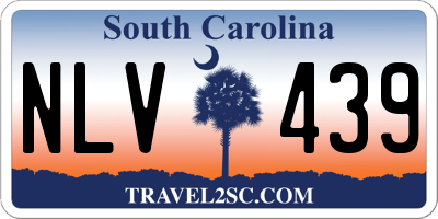 SC license plate NLV439