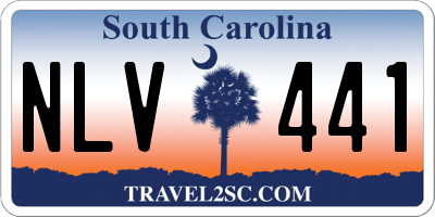 SC license plate NLV441