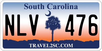 SC license plate NLV476