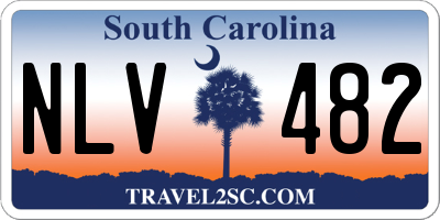 SC license plate NLV482