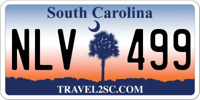 SC license plate NLV499