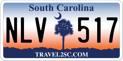 SC license plate NLV517