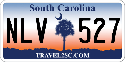 SC license plate NLV527