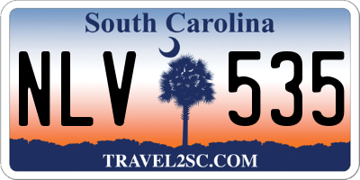 SC license plate NLV535