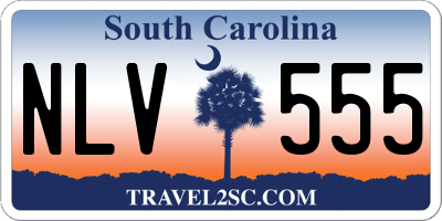 SC license plate NLV555