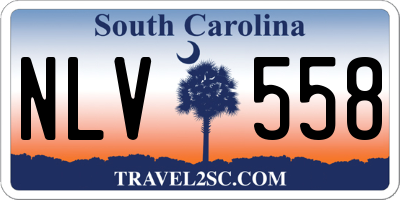SC license plate NLV558