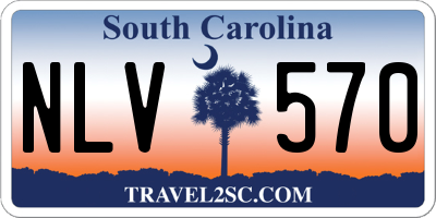 SC license plate NLV570
