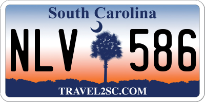 SC license plate NLV586