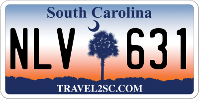 SC license plate NLV631