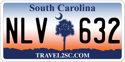 SC license plate NLV632