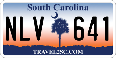 SC license plate NLV641