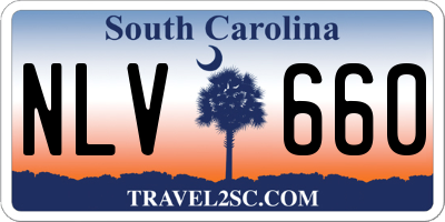 SC license plate NLV660