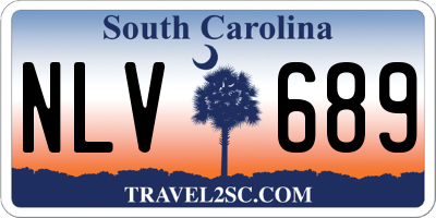 SC license plate NLV689