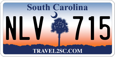 SC license plate NLV715