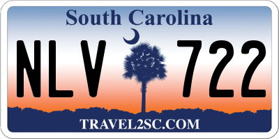 SC license plate NLV722