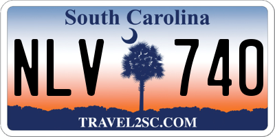 SC license plate NLV740