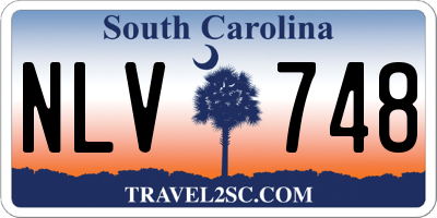 SC license plate NLV748