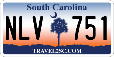 SC license plate NLV751