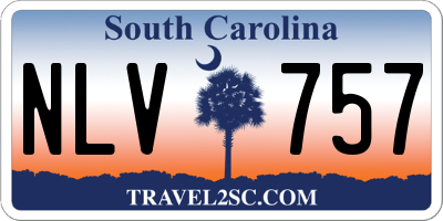 SC license plate NLV757
