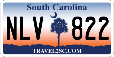 SC license plate NLV822