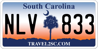 SC license plate NLV833