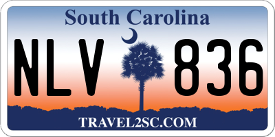 SC license plate NLV836