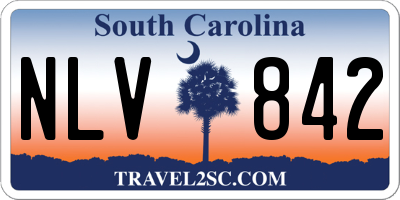 SC license plate NLV842