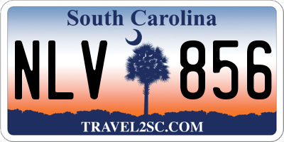 SC license plate NLV856