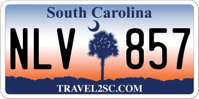 SC license plate NLV857