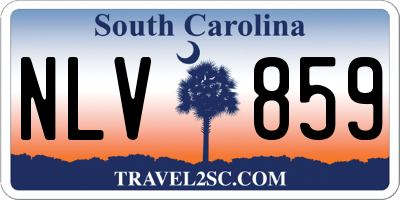 SC license plate NLV859