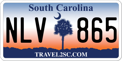 SC license plate NLV865