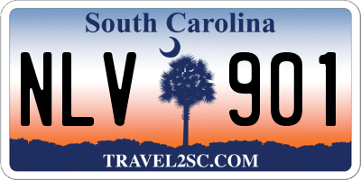 SC license plate NLV901