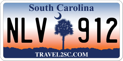 SC license plate NLV912