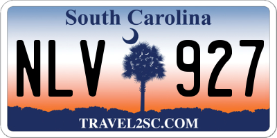 SC license plate NLV927