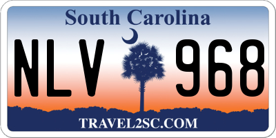 SC license plate NLV968