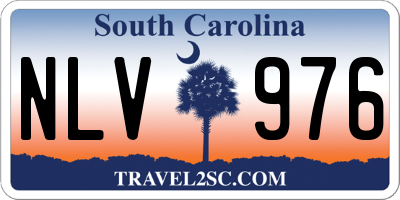 SC license plate NLV976