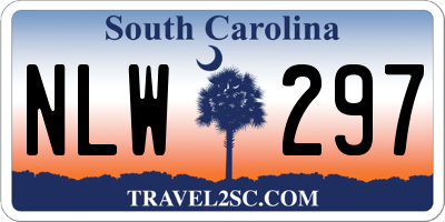 SC license plate NLW297