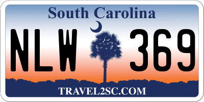 SC license plate NLW369