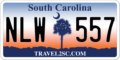 SC license plate NLW557