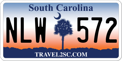 SC license plate NLW572