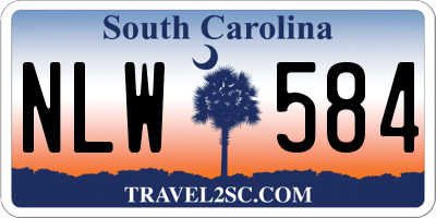 SC license plate NLW584