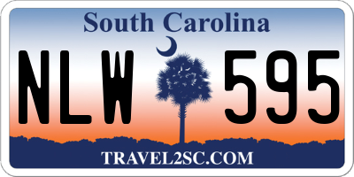 SC license plate NLW595