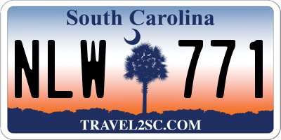 SC license plate NLW771